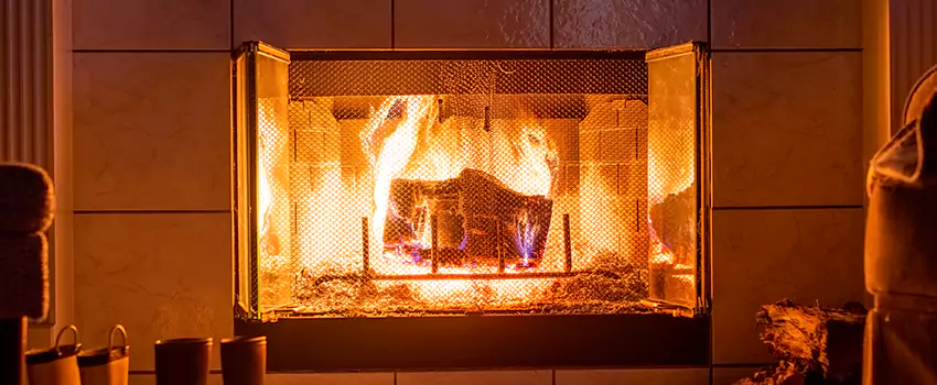 Mendota Hearth Landscape Fireplace Installation in Stevens Point, Wisconsin