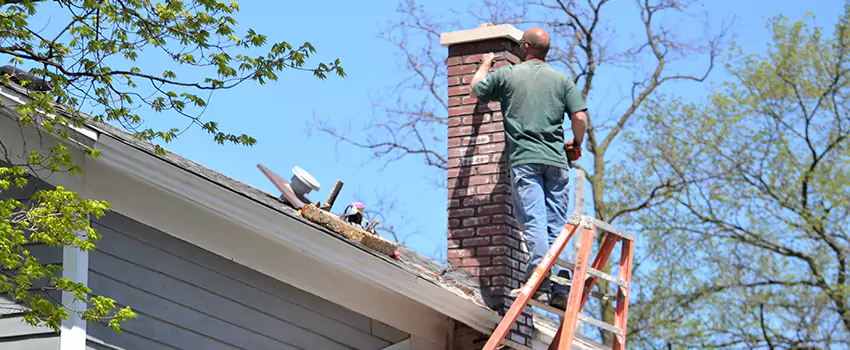 Vinyl and PVC Chimney Flashing Installation in Stevens Point, WI
