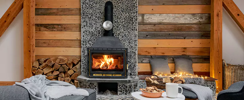 Thelin Hearth Products Direct Vent Gas Stove Fireplace Inspection in Stevens Point, Wisconsin